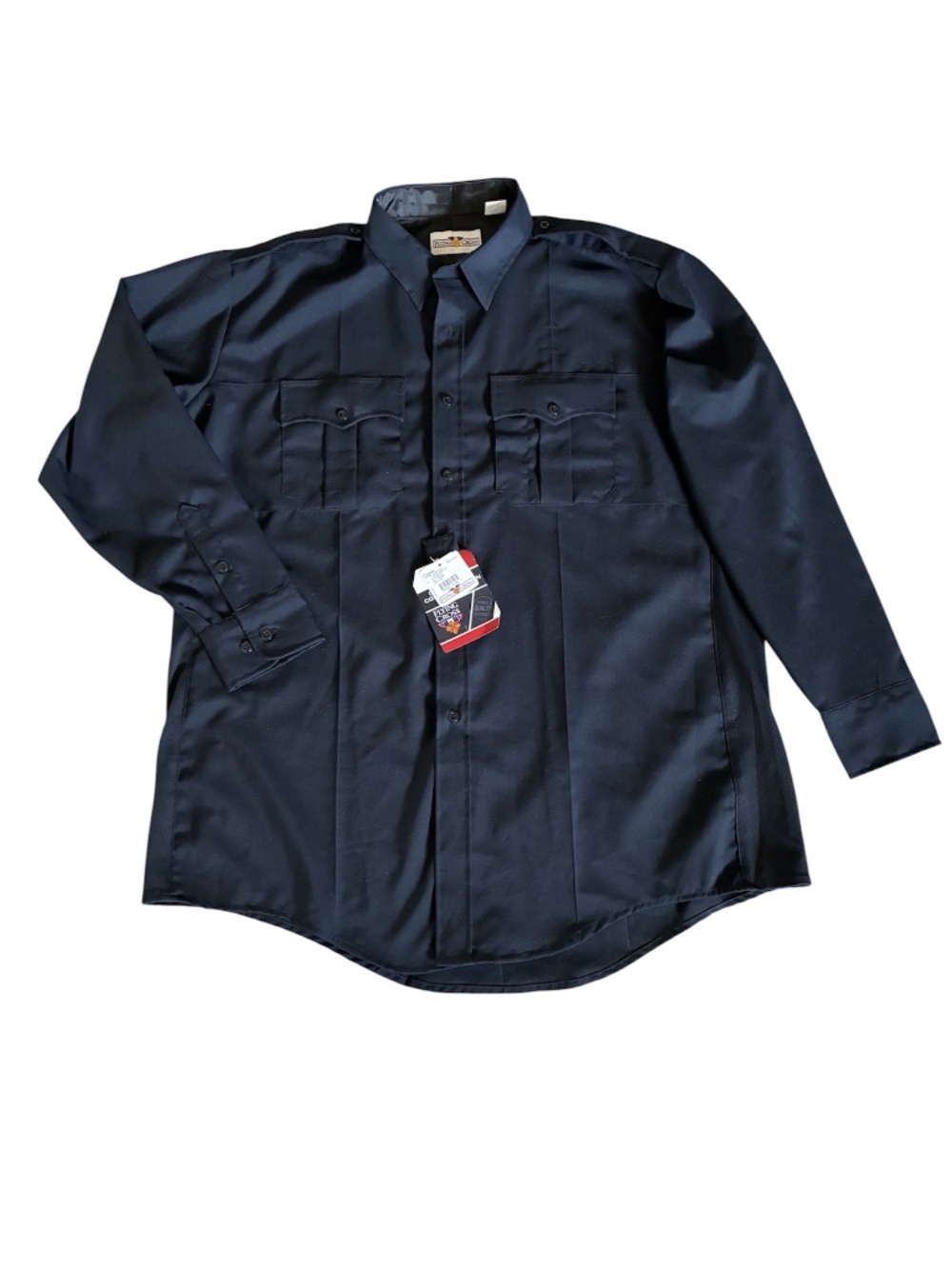 Flying Cross F142W84Z LAPD Uniform Shirt Power Stretch Utility Navy 18.5 NWT